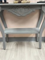 SMALL DISTRESSED GREY ENTRY WAY TABLE - Image 2
