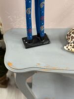 SMALL DISTRESSED GREY ENTRY WAY TABLE - Image 4