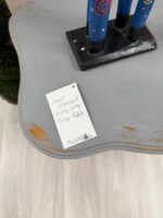 SMALL DISTRESSED GREY ENTRY WAY TABLE - Image 6