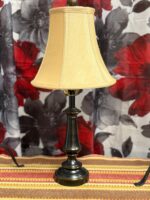 BRONZE/CREAM TABLE LAMP - Image 2