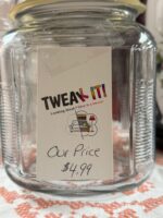 ANCHOR & HOCKING RIBBED GLASS JAR - Image 4