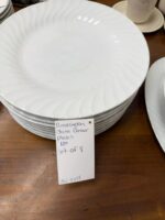 SET OF 8 10" CHINA DINNER PLATES - Image 4