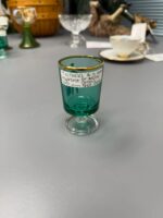 STAPHORST GREEN & GOLD RIM SHOT GLASS - Image 4
