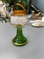 VINTAGE SOUVENIR WINE GLASS LORELEY ST GOARSHAUSEN, GERMANY - Image 2
