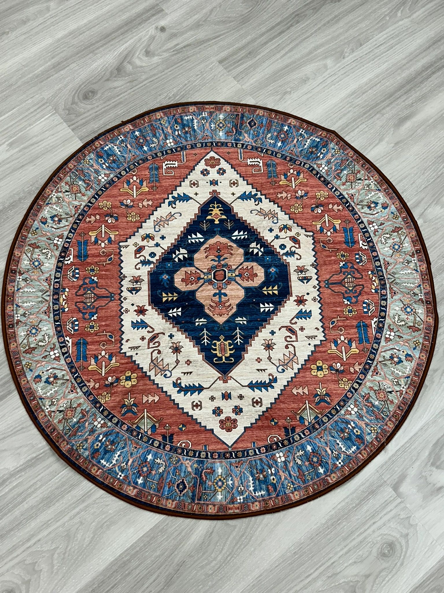 IMG_4351.jpeg Lahome Boho Round Rug - Image 1