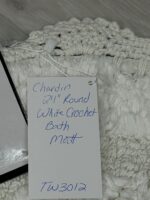 Chardin home White Crochet Bathrug - Image 4