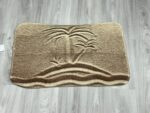 TheBlackSpot Summer Beach Palm Tree Bathroom Rugs