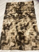 YUFANUHO Ultra Soft 4x6 Brown Area Rugs, Leopard Rug for Living Room