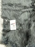 Latepis Dark Grey Faux Sheepskin Fur Rug - Image 3