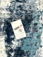 BRICHOEE Contemporary 4x6 ft Blue Abstract Area Rug - Image 3