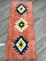 DEXDE Boho Bathroom Rug Runner 24x60