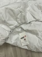 SheetWorld Quilted Fitted Round Crib Mattress Pad 42 x 42, Solid White, Made in USA - Image 3