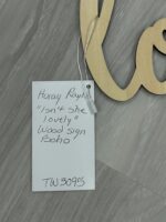 Huray Rayho Isn’t She Lovely Wood Sign Boho Girls Bedroom - Image 4