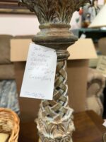 STYLIZED CERAMIC VOTIVE CANDLE HOLDERS 20"H & 24"H - SET OF 2 - Image 4