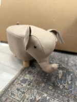 ELEPHANT OTTOMAN 19"L X 10.5"H X 9"W