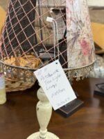 PATCHWORK TEA LIGHT LAMP - PINK/TAN - Image 4