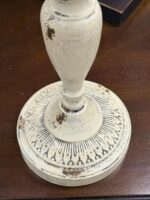 PATCHWORK TEA LIGHT LAMP - PINK/TAN - Image 2