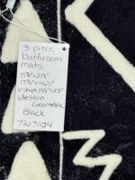 Uphome Boho 3 Piece Bathroom Rug Set - Image 4