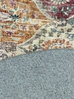 Lahome Moroccan Trellis Round Area Rugs - Washable Small Round Rug 3ft - Image 5