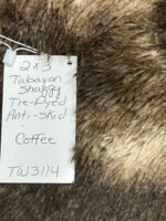 TABAYON Shaggy Tie-Dyed Coffee Rug - Image 3