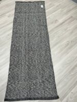 LEEVAN Hallway Runner Rug 2.6' x 8', Black Braided Kitchen Runner Rug