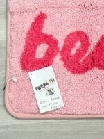 Evovee Get Naked Bath Mat Pink Funny Cute Bathroom Rug "hello beautiful" - Image 2