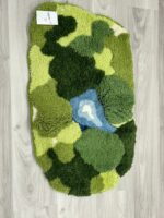 DEXI Moss Bath Mat, Ultra Thick Soft Green Bathroom Rug