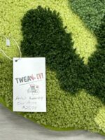 DEXI Moss Bath Mat, Ultra Thick Soft Green Bathroom Rug - Image 3