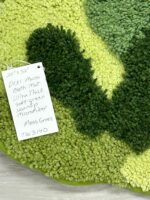 DEXI Moss Bath Mat, Ultra Thick Soft Green Bathroom Rug - Image 2
