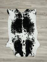 Terrug Small Cowhide Rug Western Decor, 3.6 x 2.3 Feet Premium Western Cow Print Rug