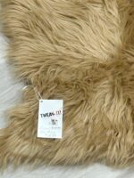duduta Beige Sheepskin Throw Rugs 2x3 ft - Image 2