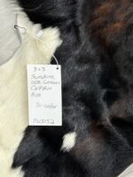 Sunshine Cowhides 100% Genuine Calfskin Tricolor Exotic Calf Hide Cow Skin Cowhide Rug - Image 3
