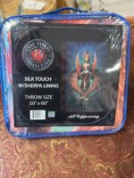 ANNE STOKES COLLECTION SHERPA LINED COPPERWING THROW W DRAGON - 50" X 60"