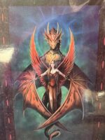 ANNE STOKES COLLECTION SHERPA LINED COPPERWING THROW W DRAGON - 50" X 60" - Image 2