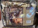 NU TRENDZ GOLDEN ANTLERS DEER SIGNATURE SERIES QUEEN BLANKET
