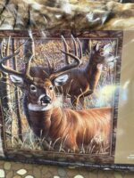 NU TRENDZ GOLDEN ANTLERS DEER SIGNATURE SERIES QUEEN BLANKET - Image 2