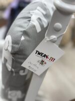 WHITE ROCKING/GLIDER CHAIR - GREY/WITH WHITE ELEPHANT CUSHIONS - Image 3