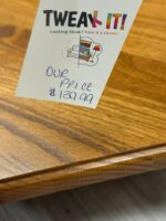 Oak Coffee Table with Loon etched glass top. (SHPPING NOT AVAILABLE) - Image 5