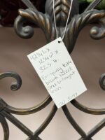 ENTRY WAY TABLE - BROWN WOOD AND WROUGHT IRON - Image 7