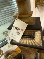 SINGLE LAMP - BLACK/CREAM TEXTURED - 34" H - Image 9