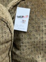 LOVESEAT COUCH WITH GREEN CORDUROY MATERIAL AND CUSTOM FLORAL CUSHIONS - Image 6