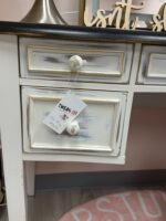 REFINISHED ASHLEY VANITY - WHITE WITH "WEATHERED" LOOK - USED - Image 6