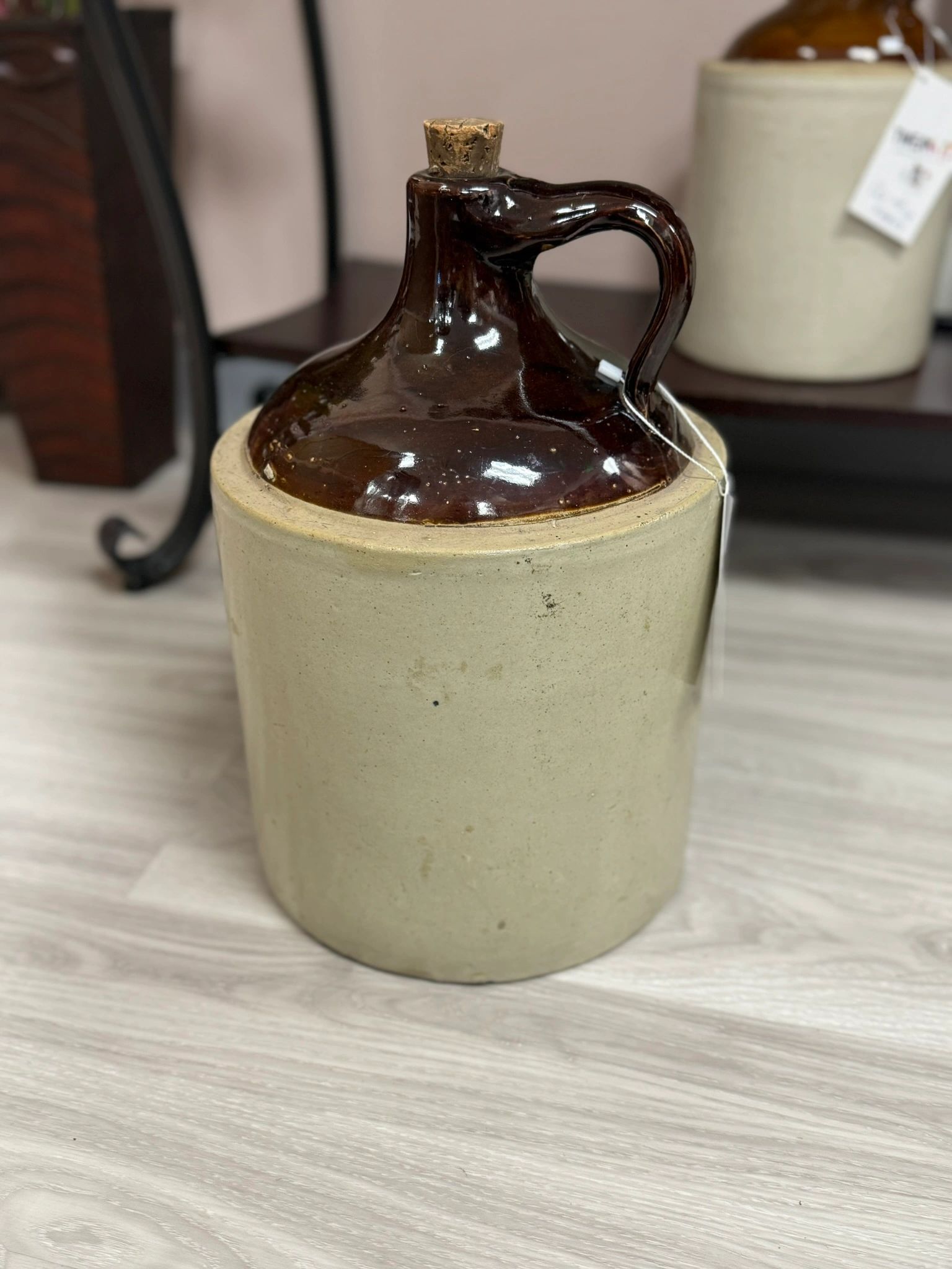 IMG_5698.jpeg LARGE CROCK JUG - 14"H X 9" D - Image 1