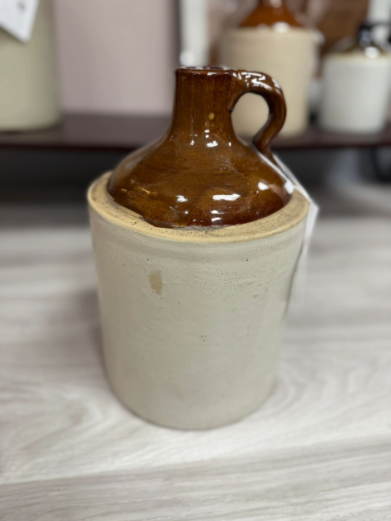 IMG_5704.jpeg MEDIUM CROCK JUG - 11"H X 7" D - Image 1